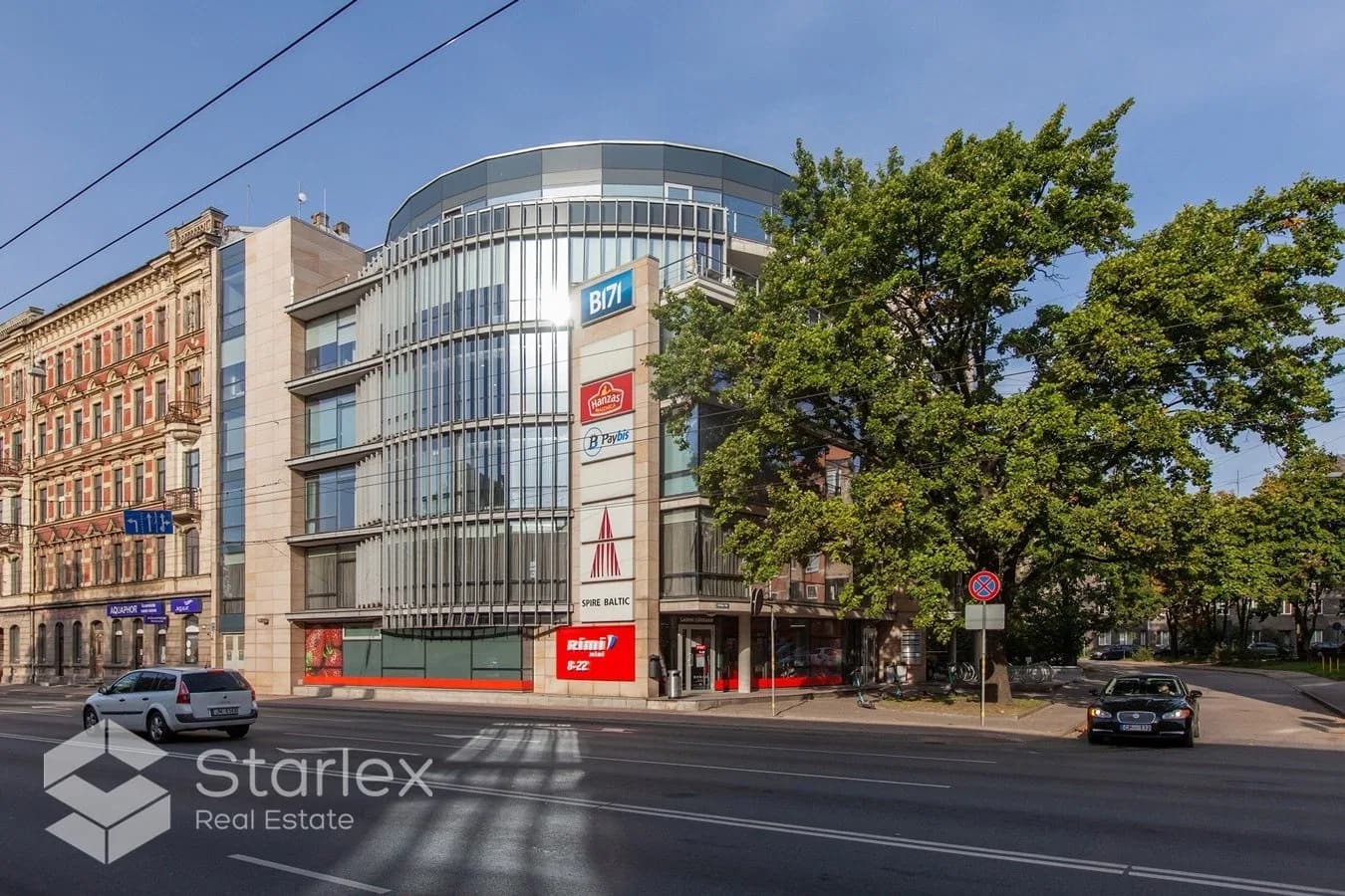Офисное здание класса А в центре Риги, недалеко от моста ВЭФ.