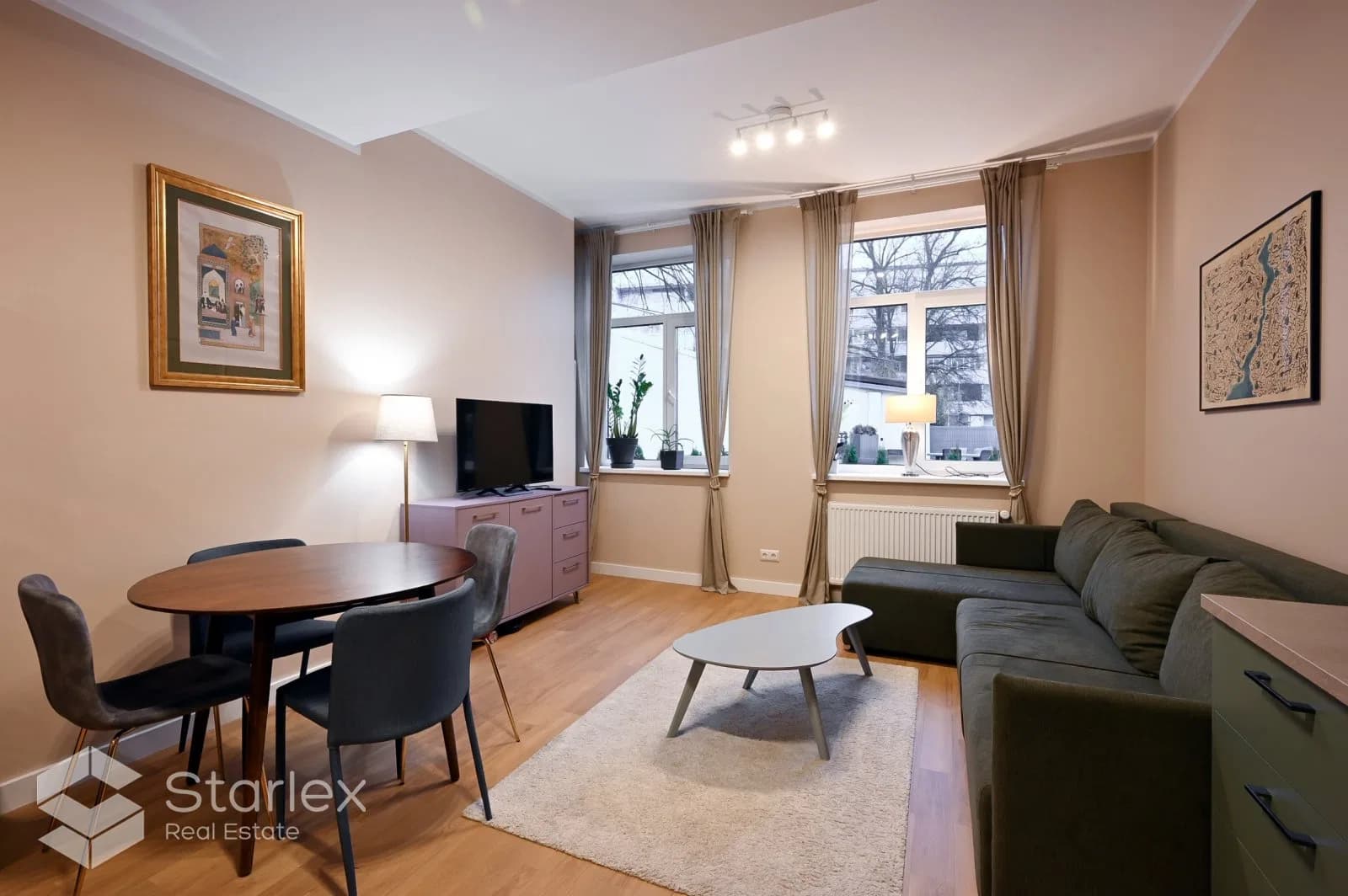 2-room apartment with a private terrace for sale in the project “Āpšu Rezidence”